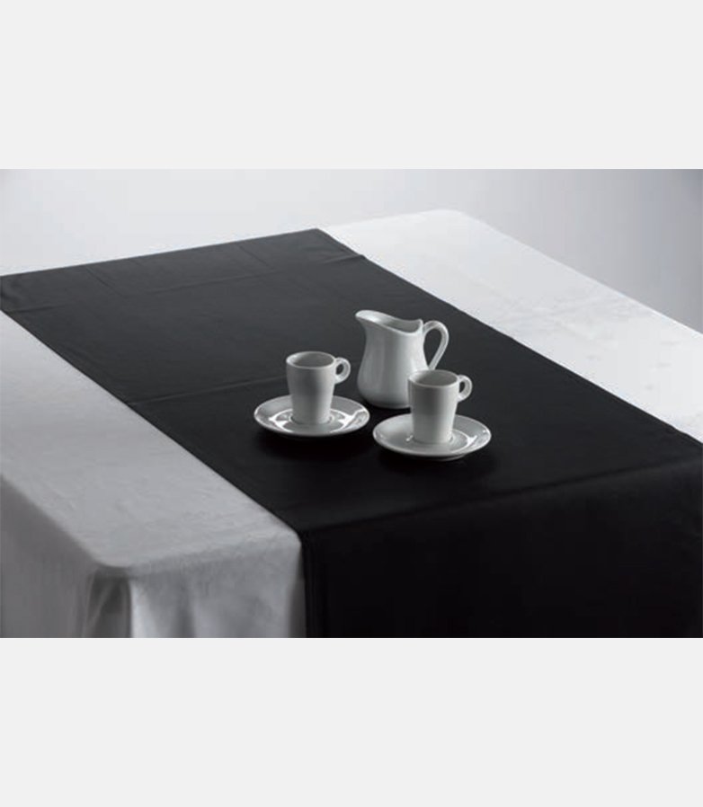 Chemin de table chintz noir 50 x 270 cm