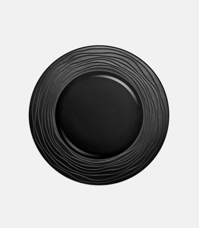 Assiette plate Escale noire Ø 15,5 cm