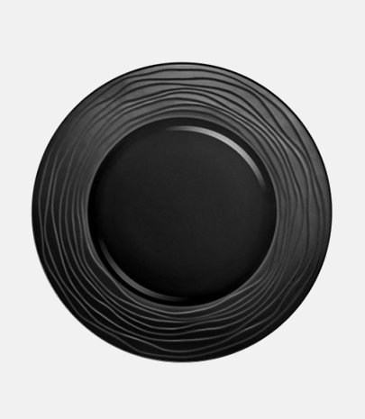 Assiette plate Escale noire Ø 21,5 cm