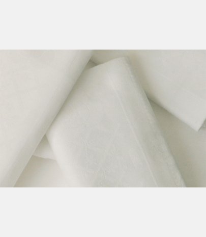 Nappe coton blanc 150 x 150 cm