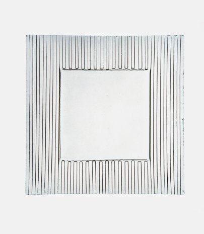 Plat en verre carré Hannong 30 x 30 cm