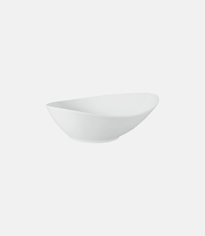 Saladier porcelaine asymetrique Assouan 20 x 16,5 x 7,5 cm 0.6 litres