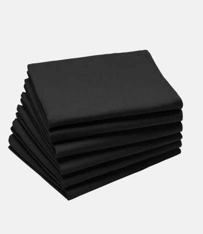 Serviette de table chintz noir 50 x 50 cm