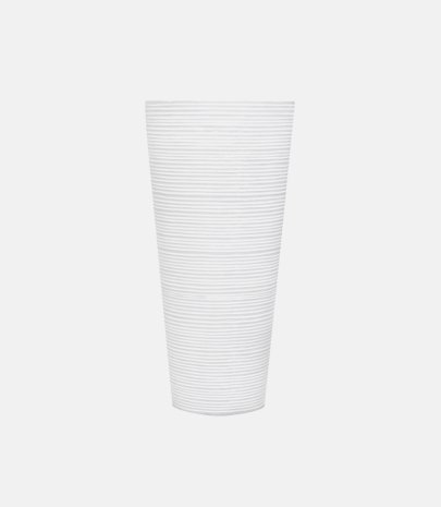 Vase bois blanc conique Ø 30 cm H 90 cm